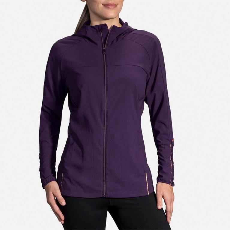 Brooks Canopy Women's Running Jackets - Purple (05318-XGWR)